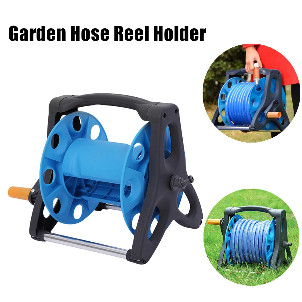 Garden Hose Reel Holder Hand Crank Hoses Reels Rack Water Pipe Storage Cart  Winding Tool Rack Garden Storage Tools Supplies 1Pc - AliExpress