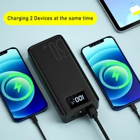 2USB LED Power Bank 30000mAh Portable Charging 4