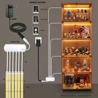 COB Led Strip Light EU Wireless Motion Sensor DIY Kitchen Shelf Pantry Showcase Closet Under Cabinet Dimmer backlight lamp 5