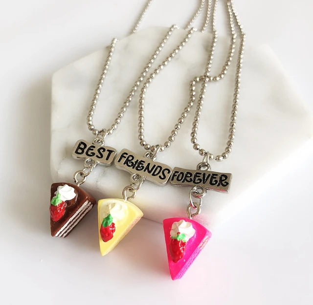 Amazon.com: Best friend necklace, hamburger necklace, food necklace, bff  necklace, sister, friendship jewelry, personalized necklace, initial,  monogram : Handmade Products