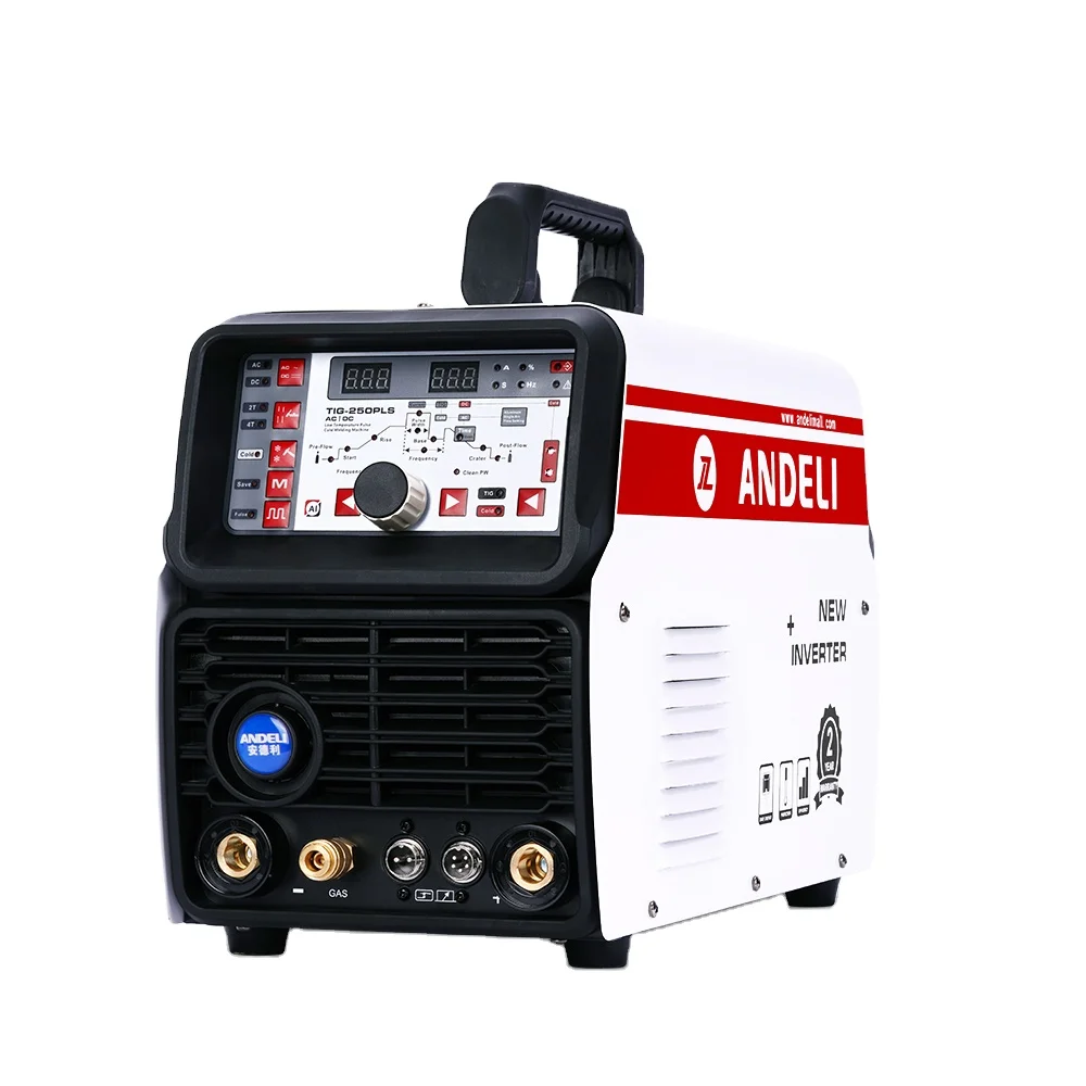 ANDELI TIG-250PLS 220V/110V AC DC Cold Spot Pulse HF TIG Welding machine