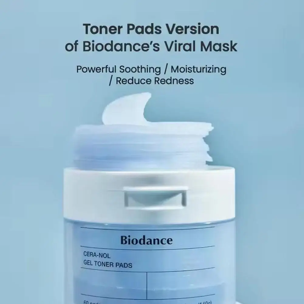 High-end Biodance Collagen Cotton Tablets 60PCS Elastic Firming Pore Moisturizing Calming Low Stab Nourishing Skin Care