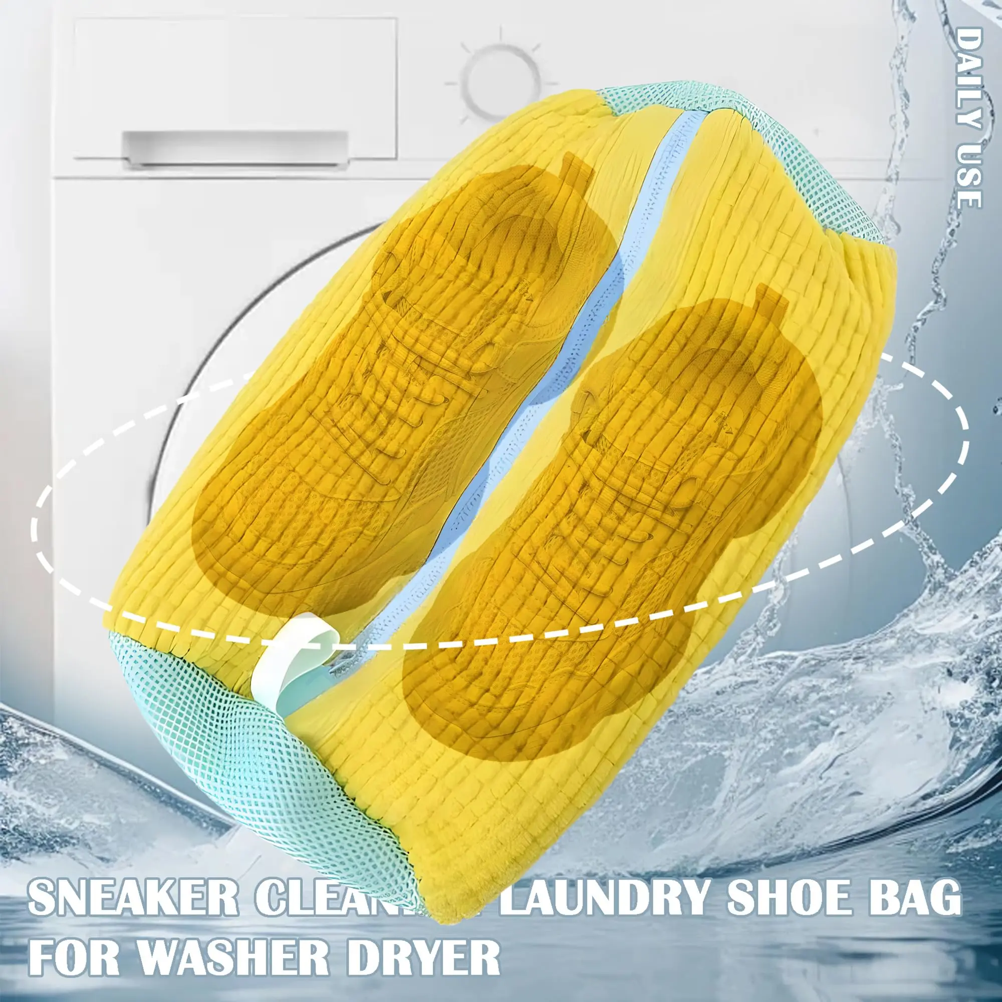 1/2pcs Shoe Washing Bag for Washing Machine Laundry Shoe Bag For Washer And Dryer Reusable for All Types shoe washing bag