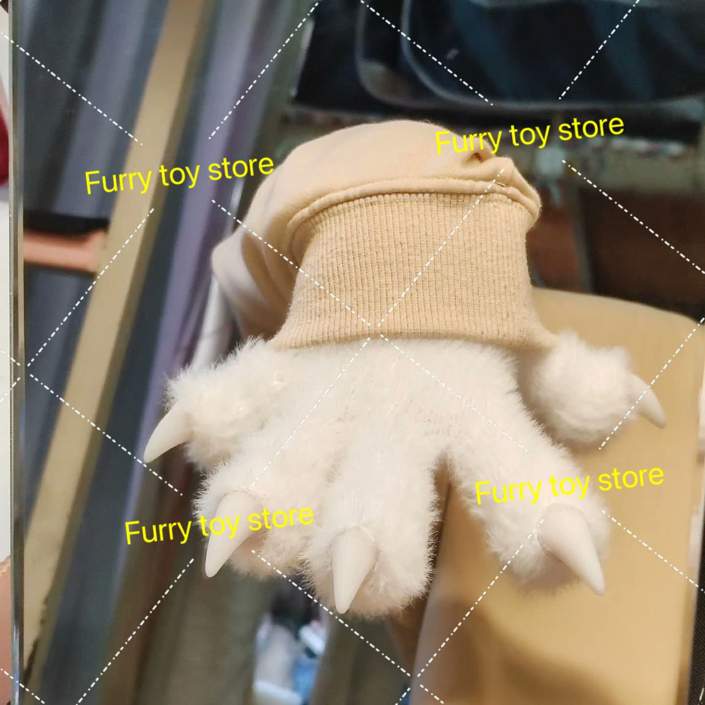 Furry PawsLong Gloves Customization Kigurumi Fursuit 1Pair Cartoon Furry Costume Paws Cosplay Costume Plash Kawai