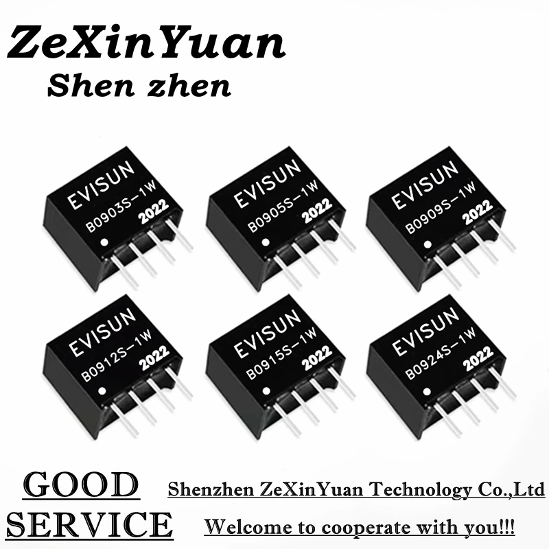 

5PCS B0903S-1W B0905S-1W B0909S-1W B0912S-1W B0915S-1W B0924S-1W 9V TO 3.3V 5V 9V 12V 15V 24V DC-DC isolapted power module