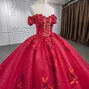 Quinceanera Dresses Ball Gown Flower Vestidos De 15 Años Red Sweetheart Flowers Beading DY9973 Evening Party Dress bar mitzvah 6