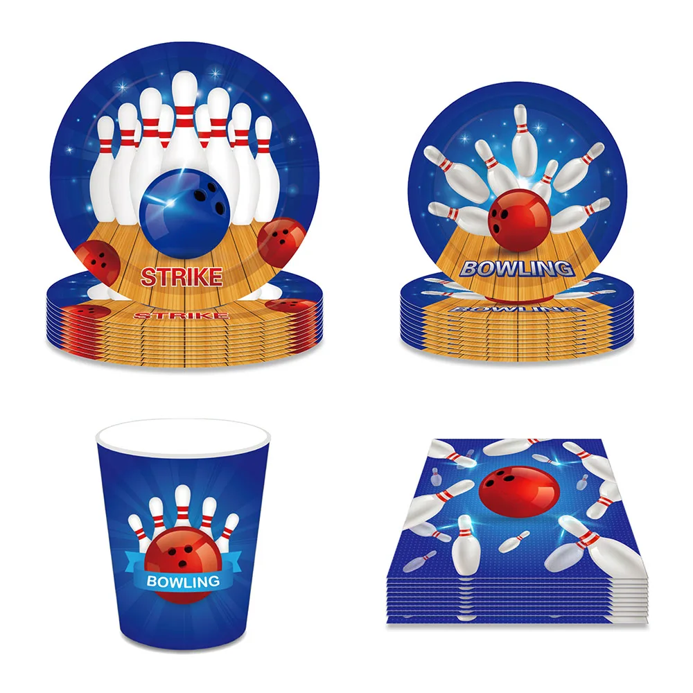 IndoorSportsGameStrikeBowlingBirthdayPartyPaperDisposable