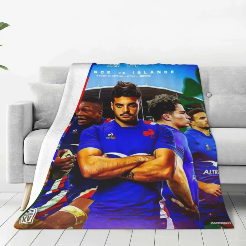 

Antoine Blanket Rugby Player Sport Travelling Flannel Bedding Throws Warm Soft Living Room Design Bedspread Gift