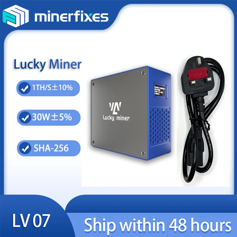 

Btc miner machine Lucky miner LV07 1TGH/S SHA256 bsv btc bch dgb best gift lottery miner Be Lucky Man asic mining silent miner
