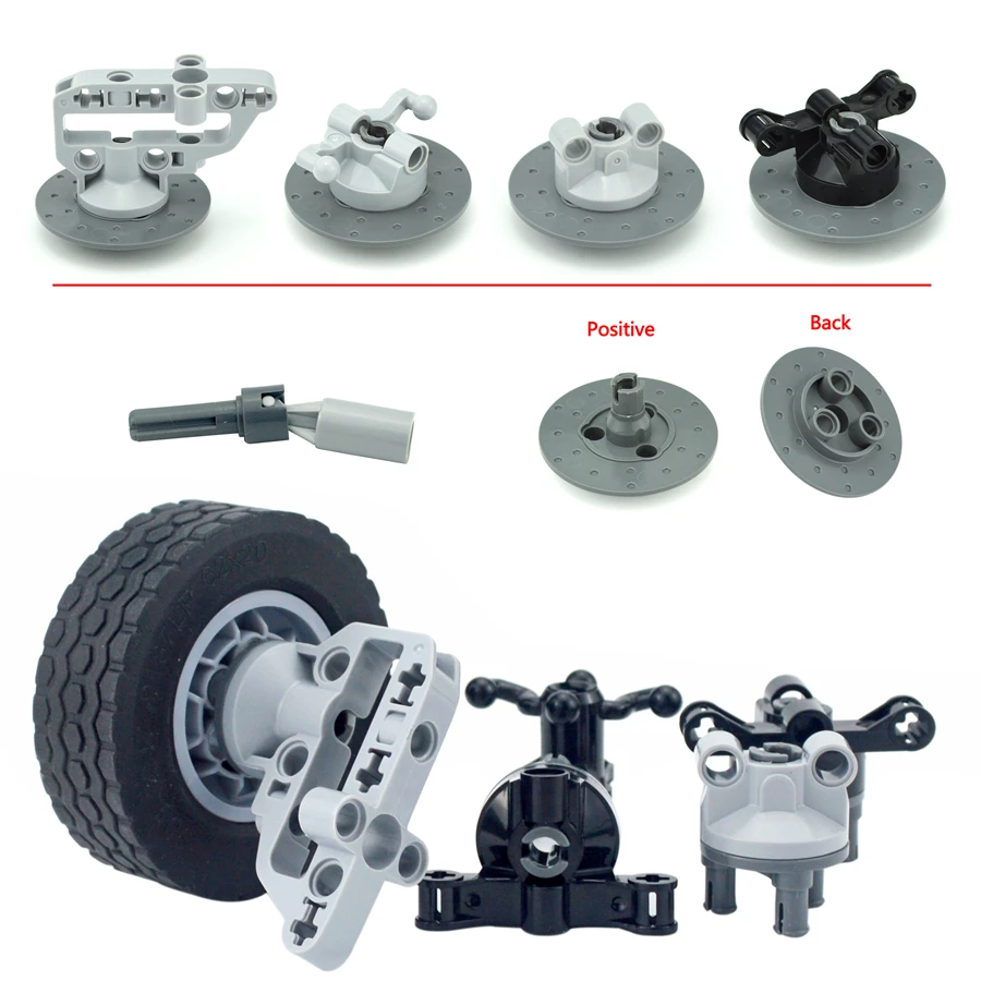Technical MOC Parts Suspension Steering Wheel Hub with Planetary Gear Reduction Building Blocks Tire Car Truck Drive Bricks|Blocks| - AliExpress