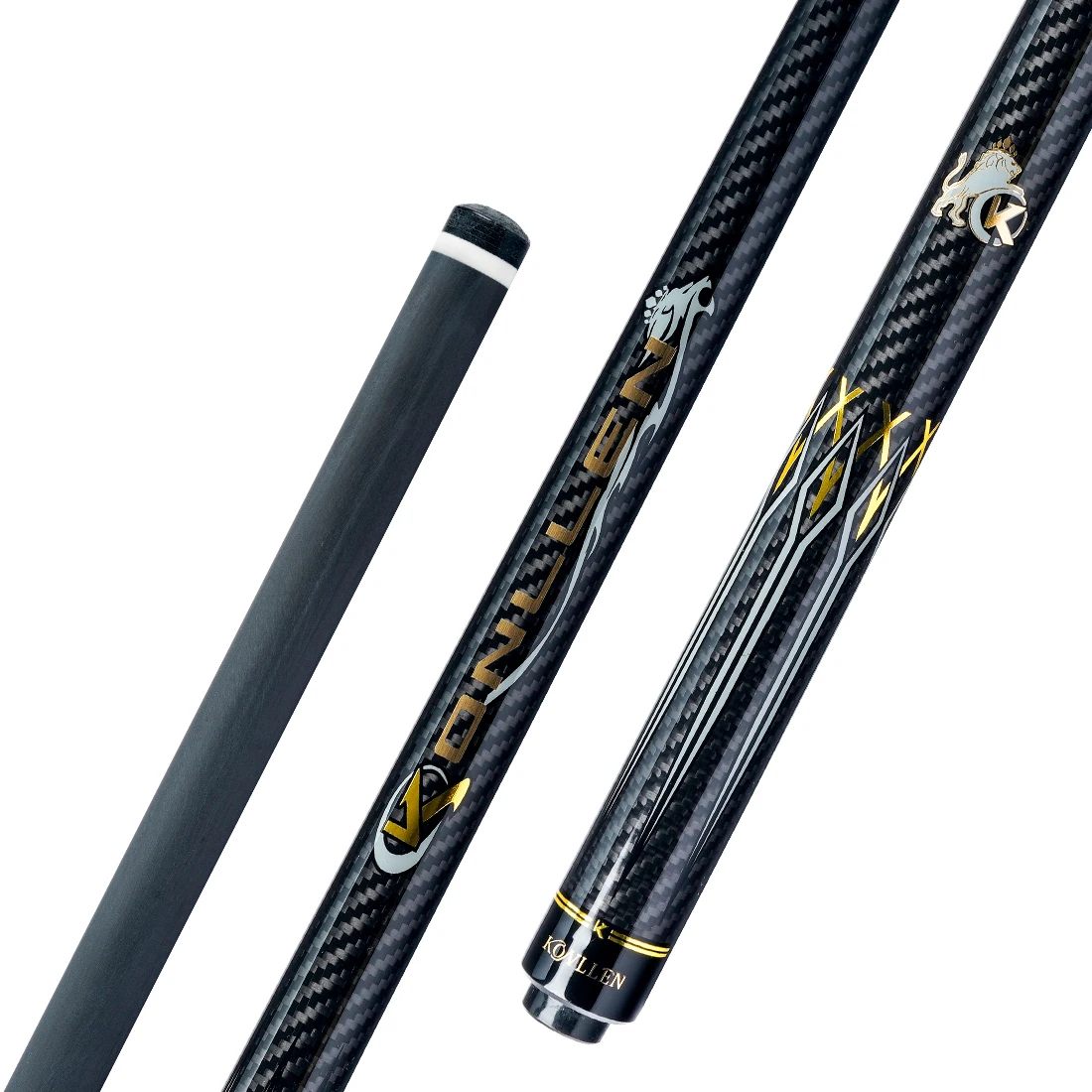 KONLLEN KL-3K Carbon FIber Pool Cue Stick 147cm 3/8*8 Radial Joint