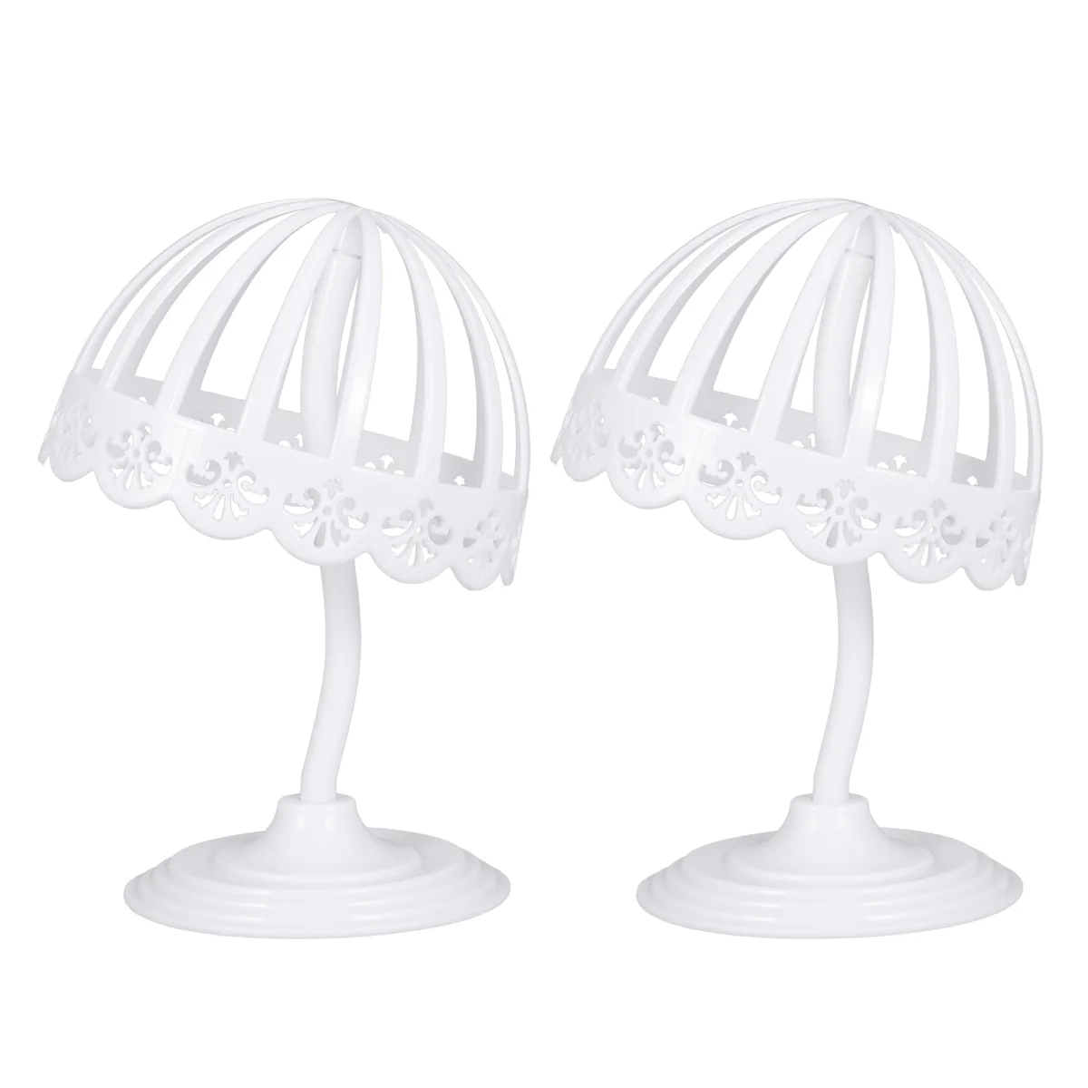 

2pcs tabletop stand Hat Display Rack Adjustable Cap Showing Stand Hollow Tabletop Holder Organizer For Home hat display rack