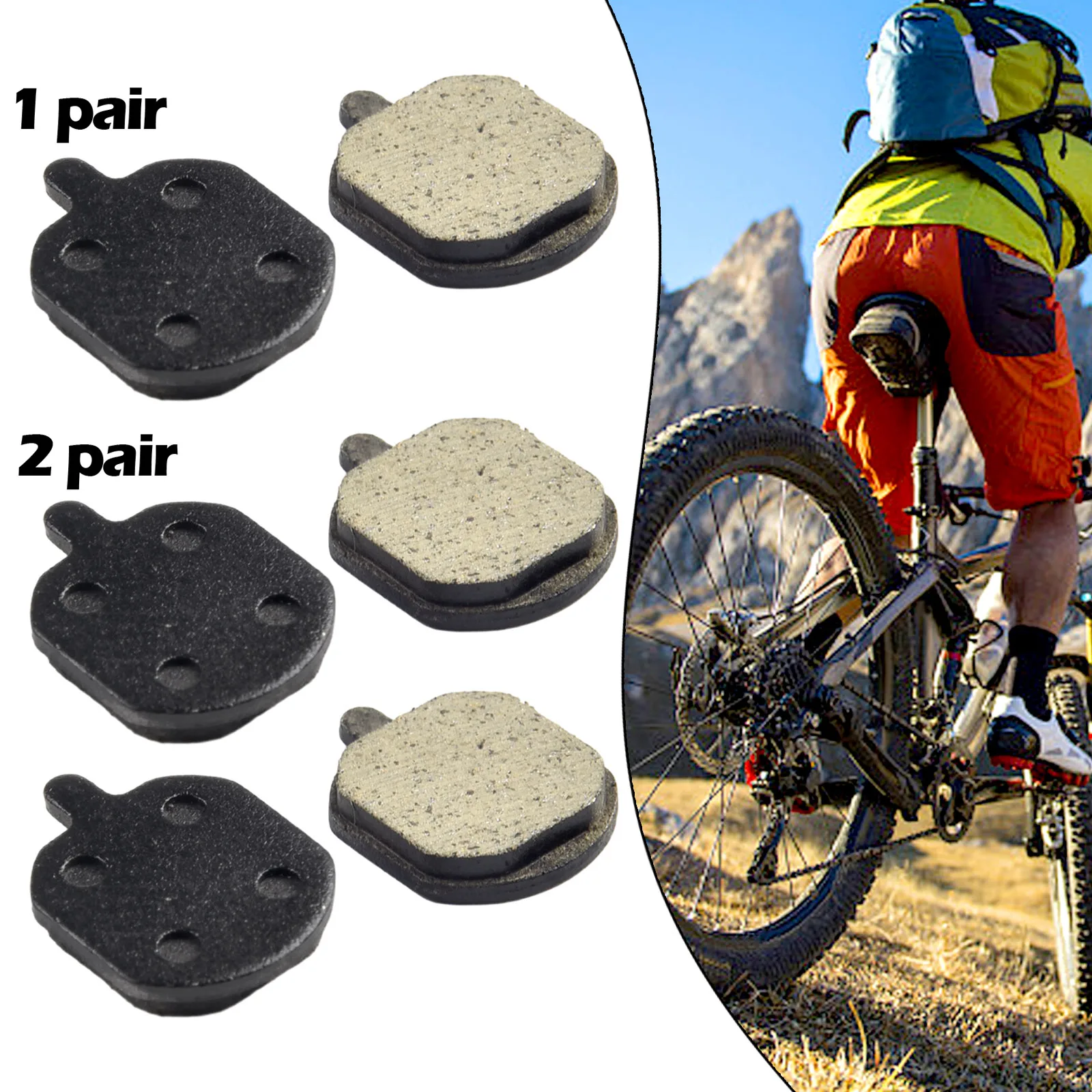 

Resin MTB Bicycle Disc Brake Pads 27x20.6mm Resin Black Cycling Parts Bicycle Brake For HAYES MX2 MX3 MX4 BENGAL HELI X3