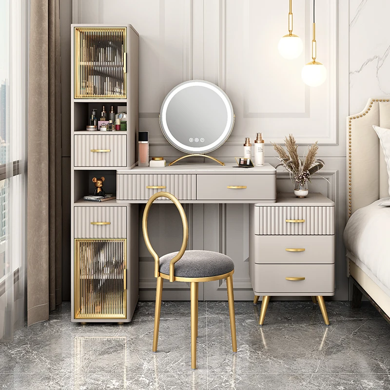

Dressing table, small bedroom storage cabinet, integrated makeup table