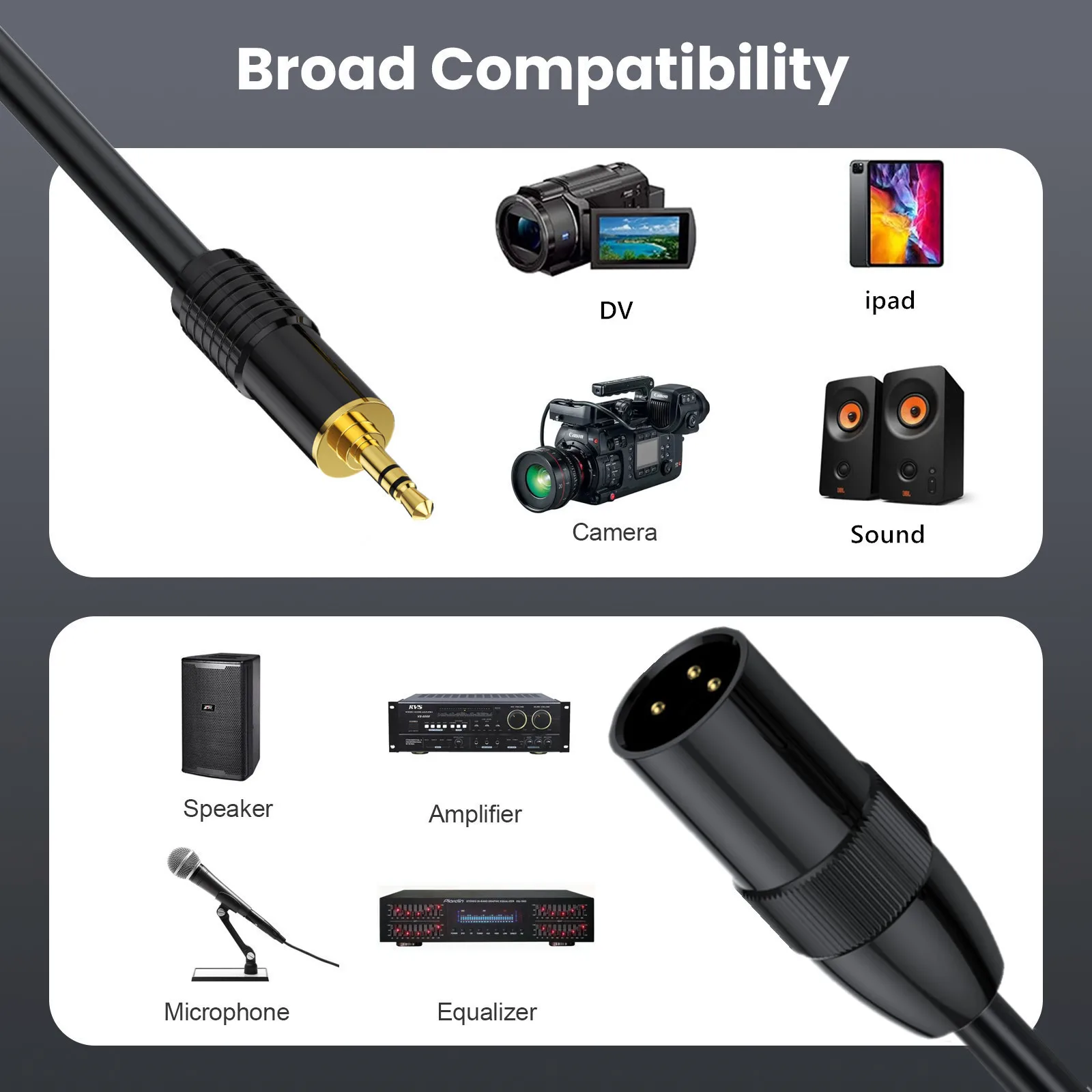 TRS ׷ -XLR  ̺, , , º, Ʈ  ȣȯ , 3.5mm-XLR, 3.5mm (1/8 ġ)