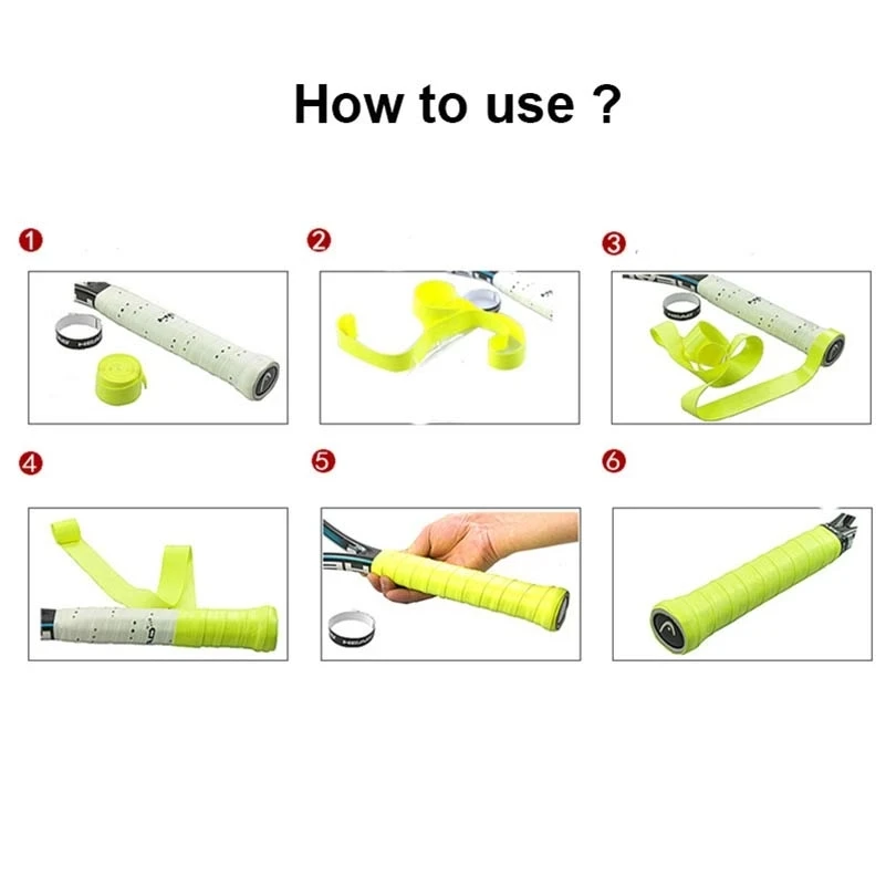 Description Picture 6 of item10Pcs HEAD Anti Slip Head Overgrip Tennis Racket Grips Original Tennis Overgrip PU Dry Feel Badminton Grips Tennis Squash Traini