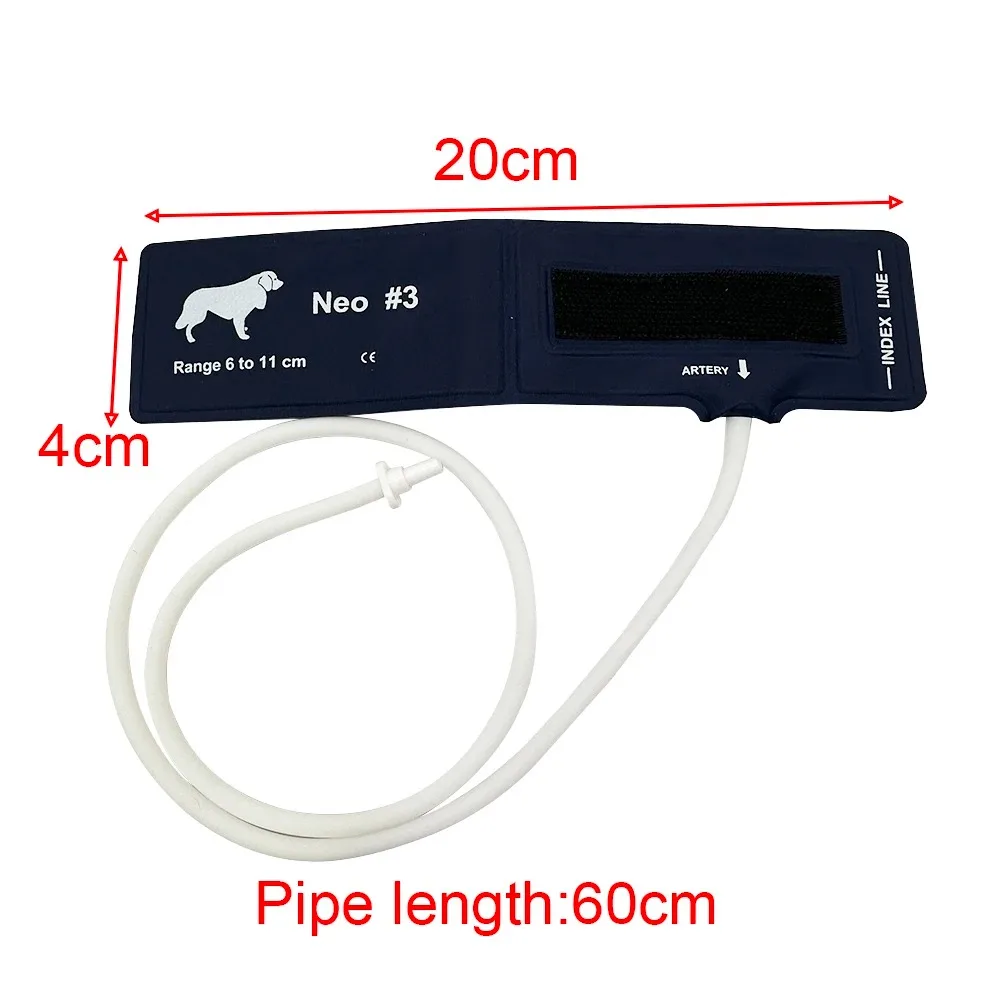 Haustiermonitore für den Tiergebrauch, Blutdruckmonitore, TPU-Nylon-Manschette ohne Kapsel, Tier-Blutdruckmanschette Nr. 1-NO.5Tube, 60 cm – Detail 9
