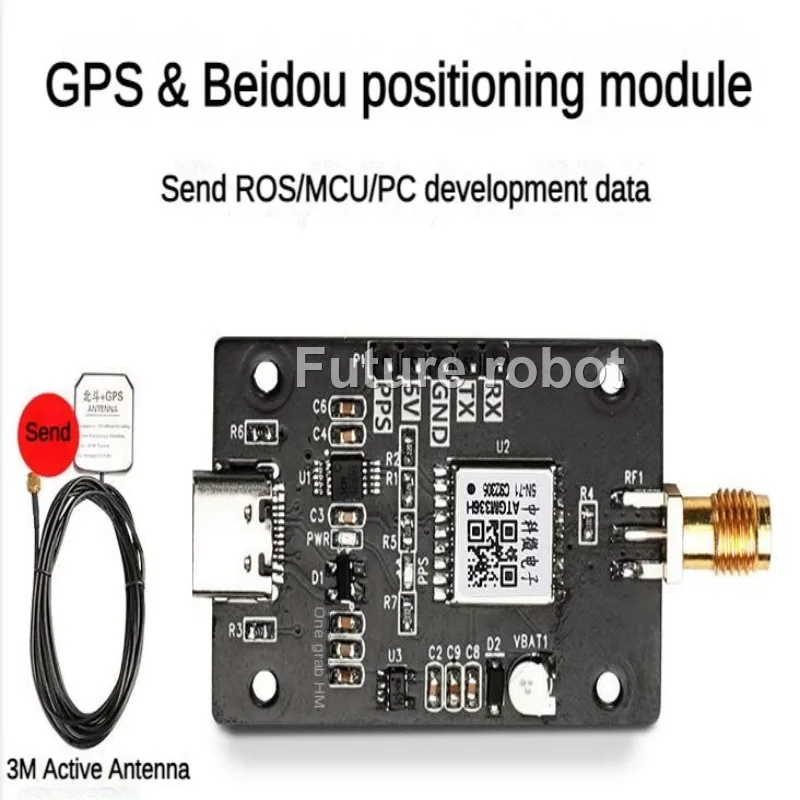 Modulo di posizionamento GPS Beidou GLONASS QZSS BDS IMU Posizione satellitare di navigazione con antenna per scheda di sviluppo robot ROS - Image 2