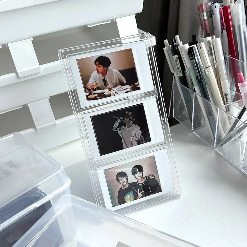 Photo Frame Acrylic Photo Frame Kpop Picture Frame Idol Photocard Stand Photocard Holder Cards Display Stand Picture Collect Table Decor