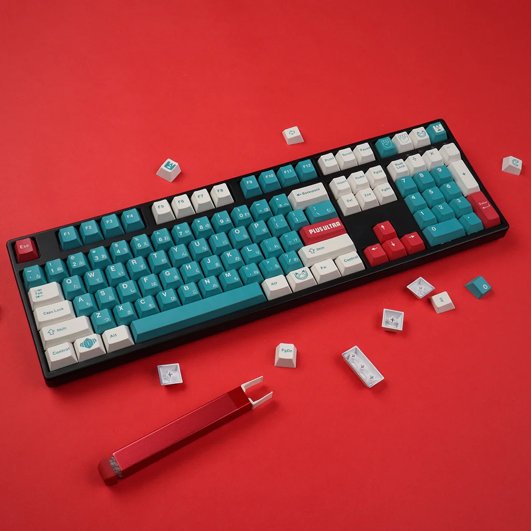 

Колпачки для клавиш GMK Deku, колпачки для клавиш с вишневым профилем, 129 клавиш, Рождественский цвет, японские колпачки для механической клавиатуры MX Switch