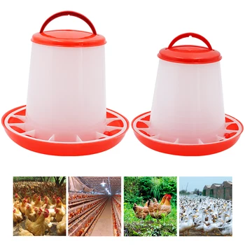 1/3/5/9Kg Automatic Chicken Feeder Bucket Rooster Hen Feeding Device 4