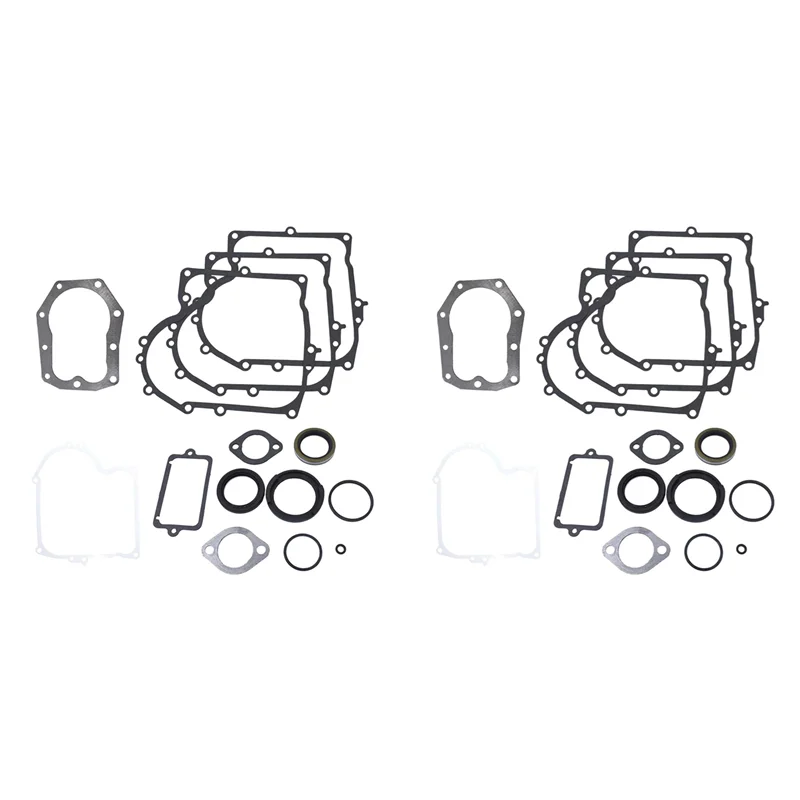 Briggs & Stratton 12HP 12 5HP 수직 엔진 교체 잔디 깎는 기계 가스켓 세트 494241 490525 480-149용 2개