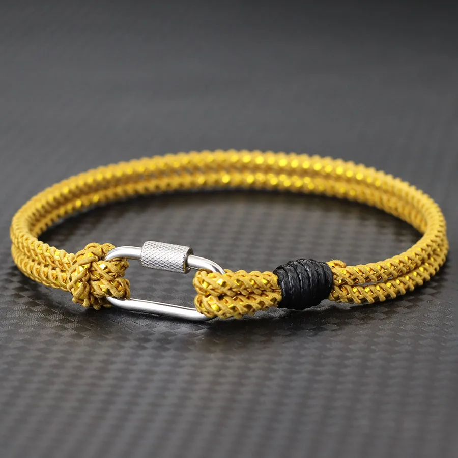 Stainless Steel String Bracelet For Men Women