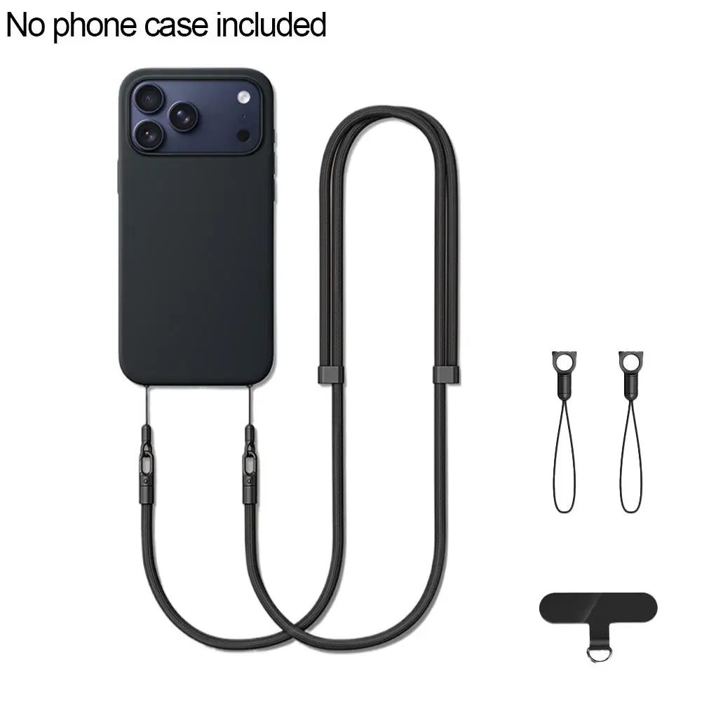 Magnetic Crossbody Phone Case with Adjustable Neck Strap and Lanyard