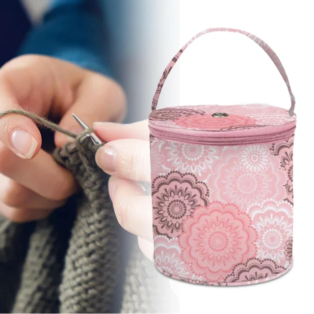 1pc Printing Knitting Organizer, Yarn Storage Bag, Yarn Bag And Handbag  Organizer, Large Yarn Organizer Bag For Crochet Knitting Tools Storage,  Craft