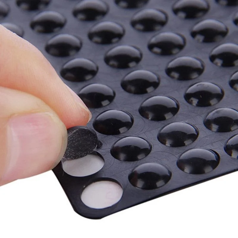 Silicone Furniture Pads 100pcs/sheet Multi-function Silicone Damper Buffer Self Adhesive Cabinet Furniture Protective Pad