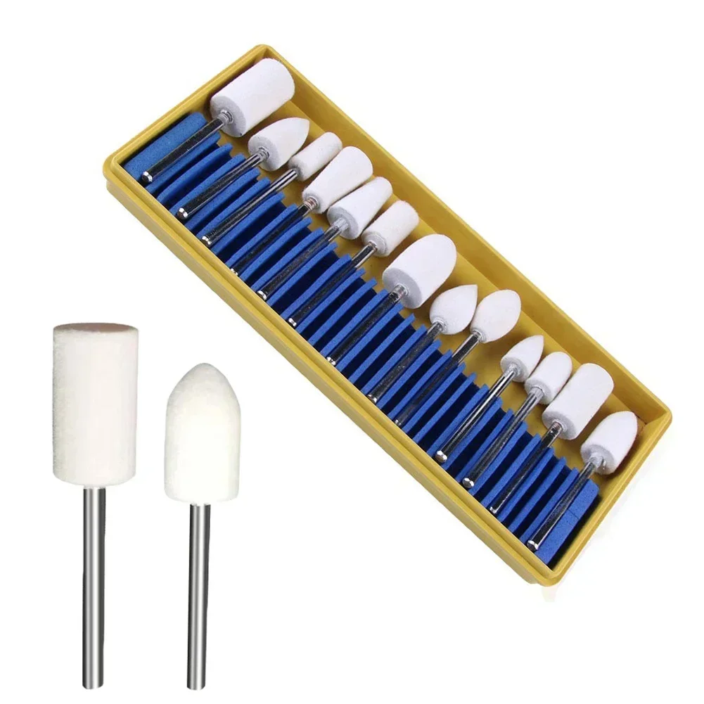 Wool Felt Bobs Set Compressed Wool Fibers For Jade/glass/metal Polishing Felt Bob Burs Rotary Abrasive Tools Polishing Tool