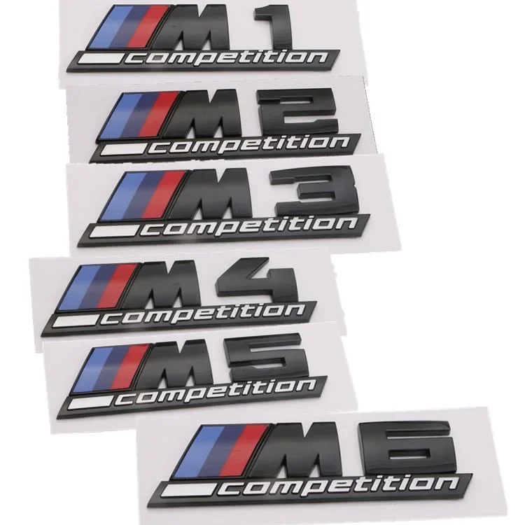 

13x3.6cm car trunk 3D ABS sticker M-mark competition bar underline applies to BMW Thunder version M1 M2 M3 M4 M5 M6 M7 M8.