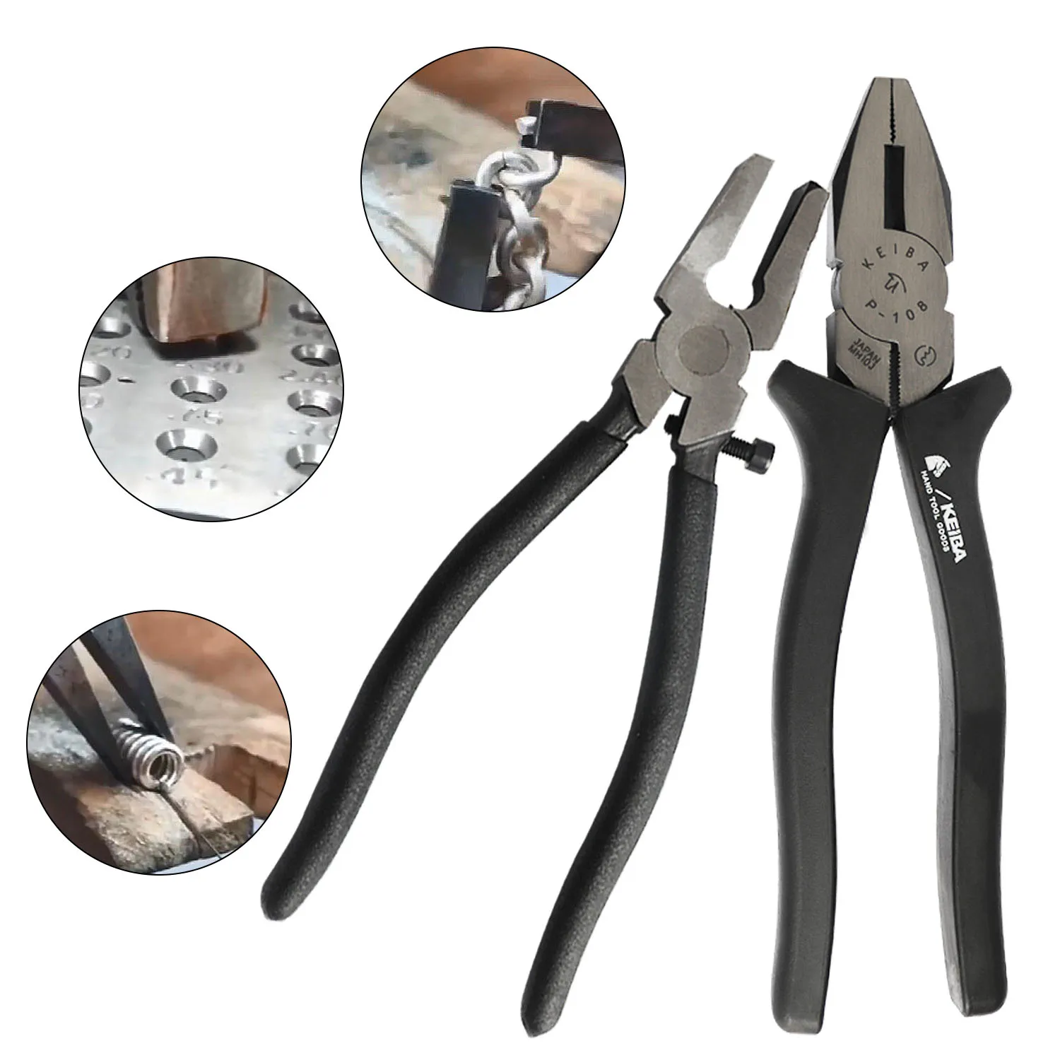 

Multifunction Diagonal Pliers Wire Cutting Stripping Nipper Side Cutter Cable Deburring Tools Household Multitools Diy Tool