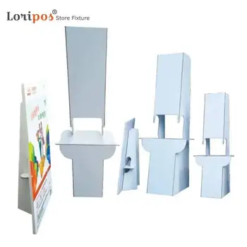 10 pz Cartone Cavalletto Indietro Auto Stick Cavalletto Stand Doppia Ala Display Segni Immagini Brochure Poster Fotografia E Documnet