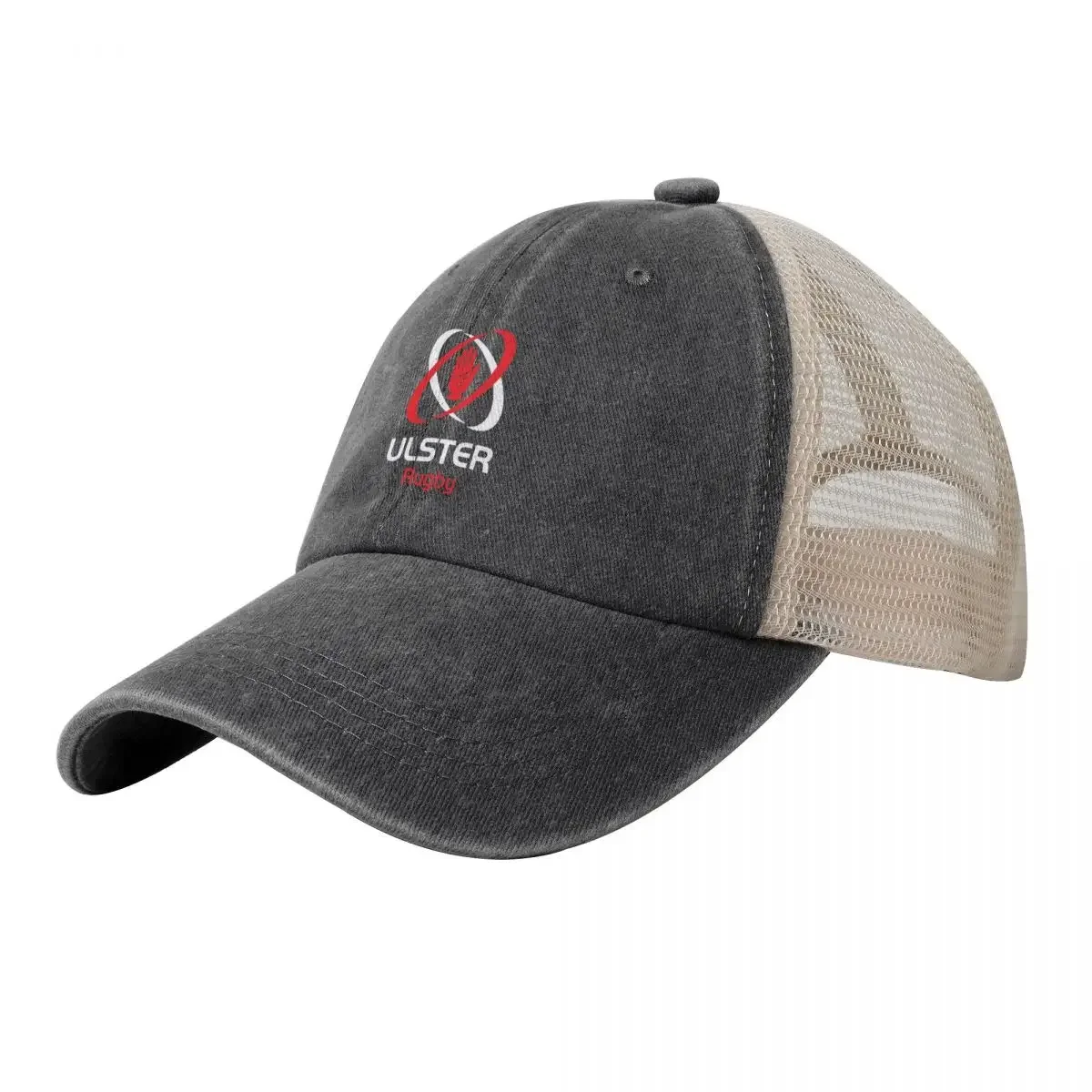 IRFU - Iconic Ulster Rugby Design Cowboy Mesh Baseball Cap Ball Cap Kids Hat Beach Outing Men Luxury Brand Women's