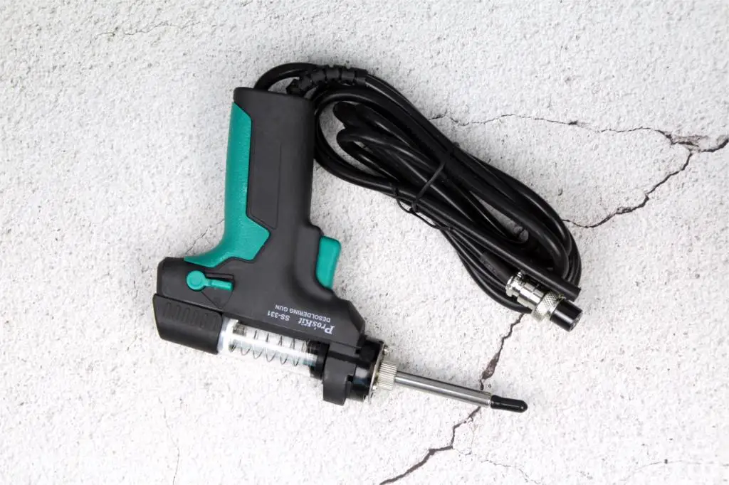 Pro'sKit SS-331H ESD LCD Digital BGA Desoldering Suction Electric Absorb sleeping function Desoldering Pump Solder Sucker Gun 5