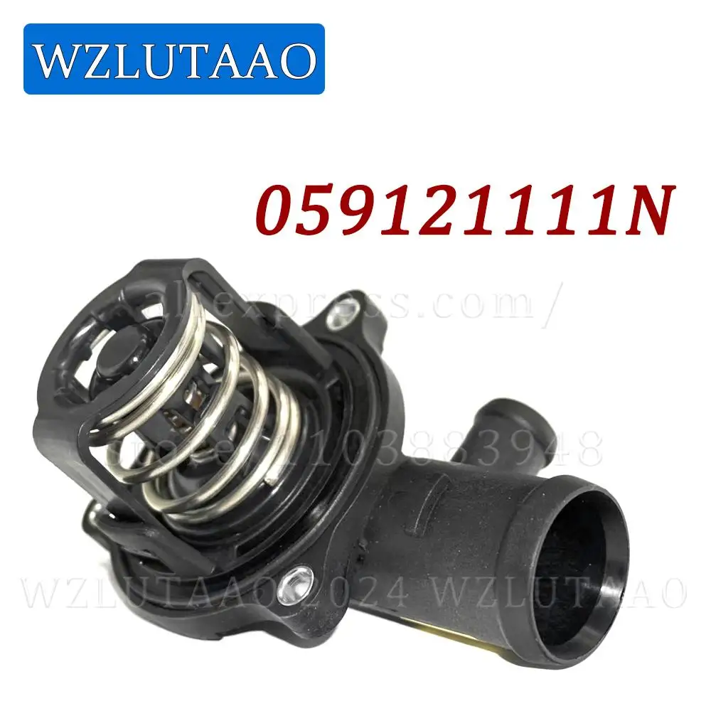 Engine Coolant Thermostat 059121111N For Audi A4 B8 A5 Q7 VW Touareg Phaeton 3.0T V6 Diesel 2006 -