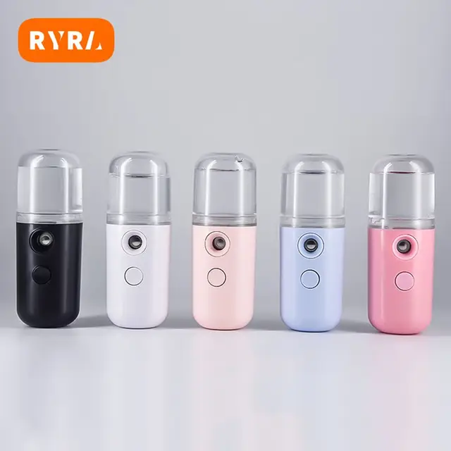 Handheld Mini Humidifier Nano Mist Usb Rechargeable Cool Mist Maker Fogger Portable Water Replenisher Face Care Facial Sprayer 1