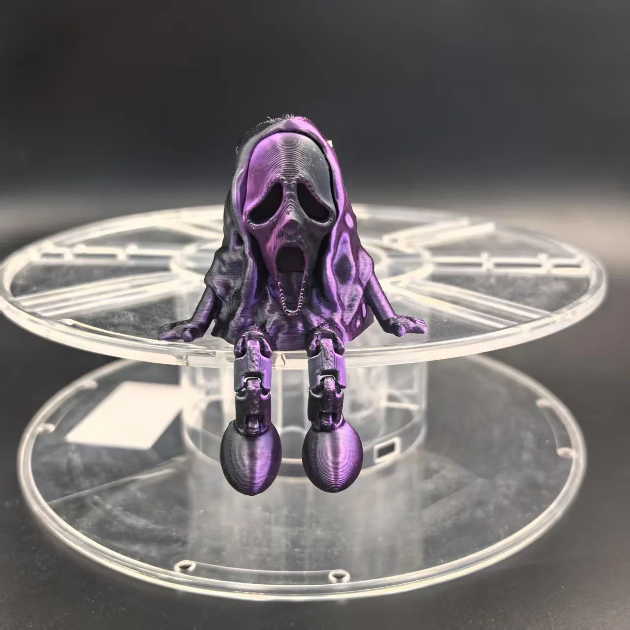 Halloween 3D Printing Ghost Fidget Toys Figures Multi-joint Movable for Home Accessories Kids Prank Gift Living Room Decoration