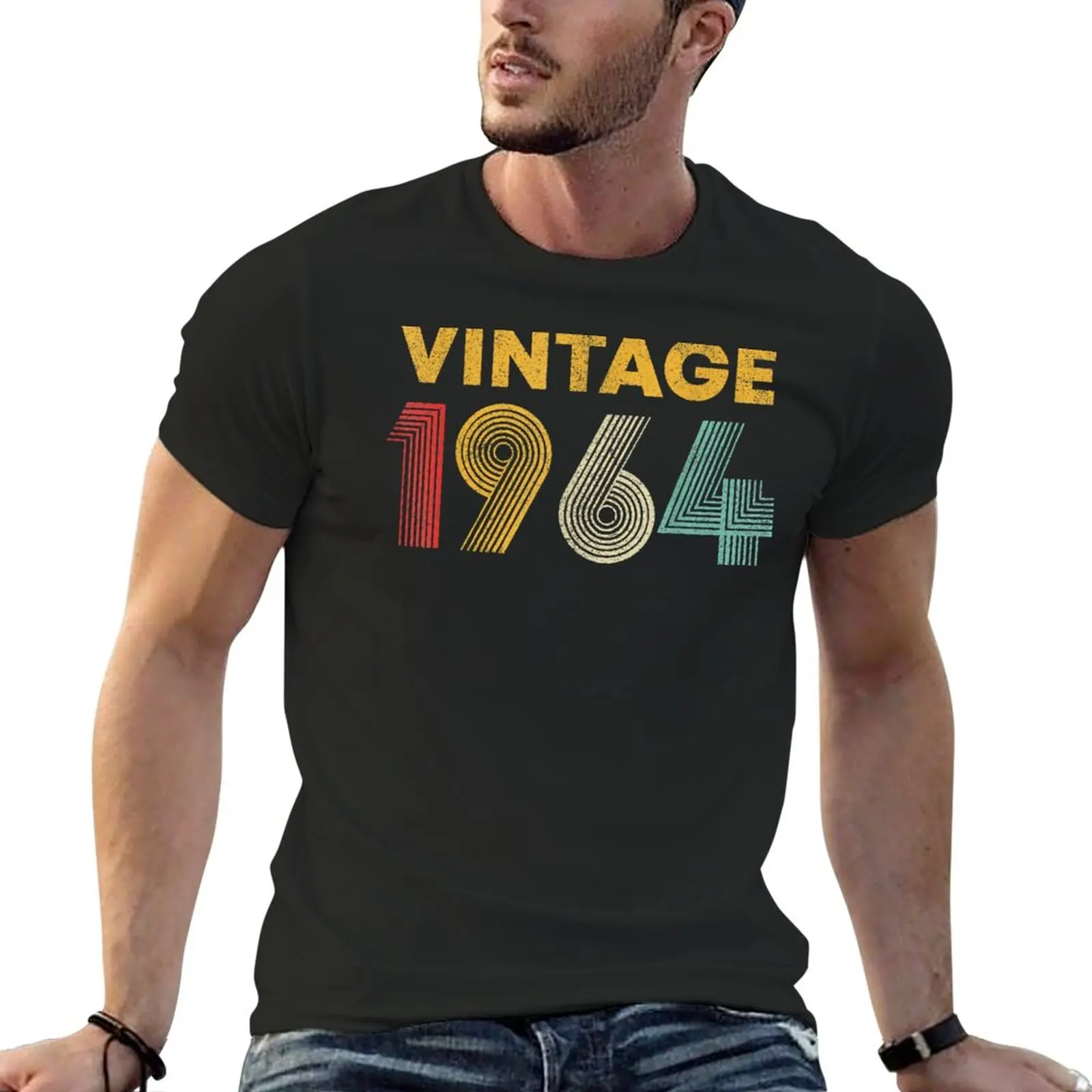 

Vintage 1964 58th Birthday Gift Men Women 58 Years Old T-Shirt Oversized t-shirt quick drying shirt sweat shirts, men