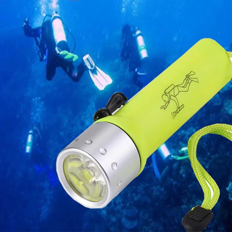 Portable Flashlight LED Magnetic Control Flashlight Hole Diving Flashlight Lighting Mini Portable Outdoor Long-range Waterproof Flashlight
