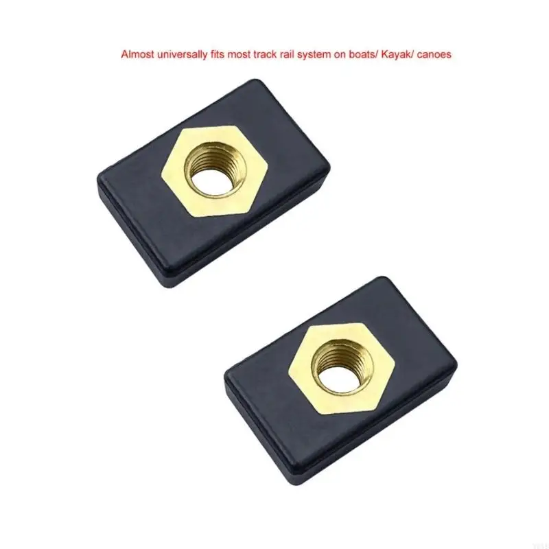 W0YB 6mm Kayak Track Coppers Nut Fishing Rod Holder Mounting Base Nut Enduring
