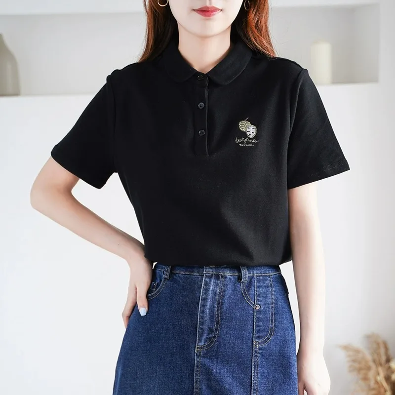 New golf wear ladies summer short sleeves women summer short sleeves slim and breathable