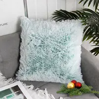 Luxury Faux Fur Throw Pillow Cover Super Soft Cushion Case for Sofa Bed  Living Room Fluffy Cushion Cover 45x45 CM Home Decro 6