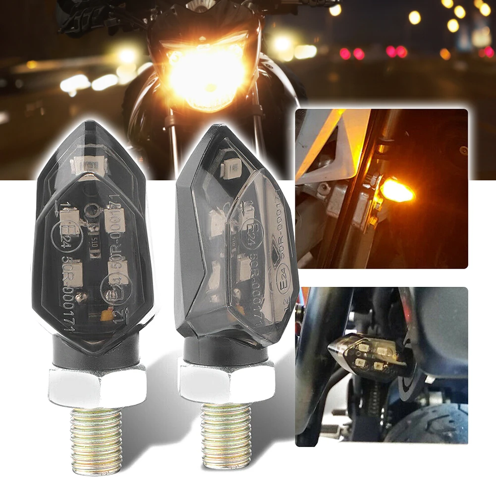 รูปสินค้า ไฟเลี้ยวมอเตอร์ไซค์ 2 ชิ้น 5 LED สำหรับทุกยี่ห้อ