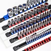 360° Swivel ABS Socket Organizer 1/4Inch 3/8Inch 1/2Inch Premium Quality Socket Clip Rail Holder socket organizer tools 3