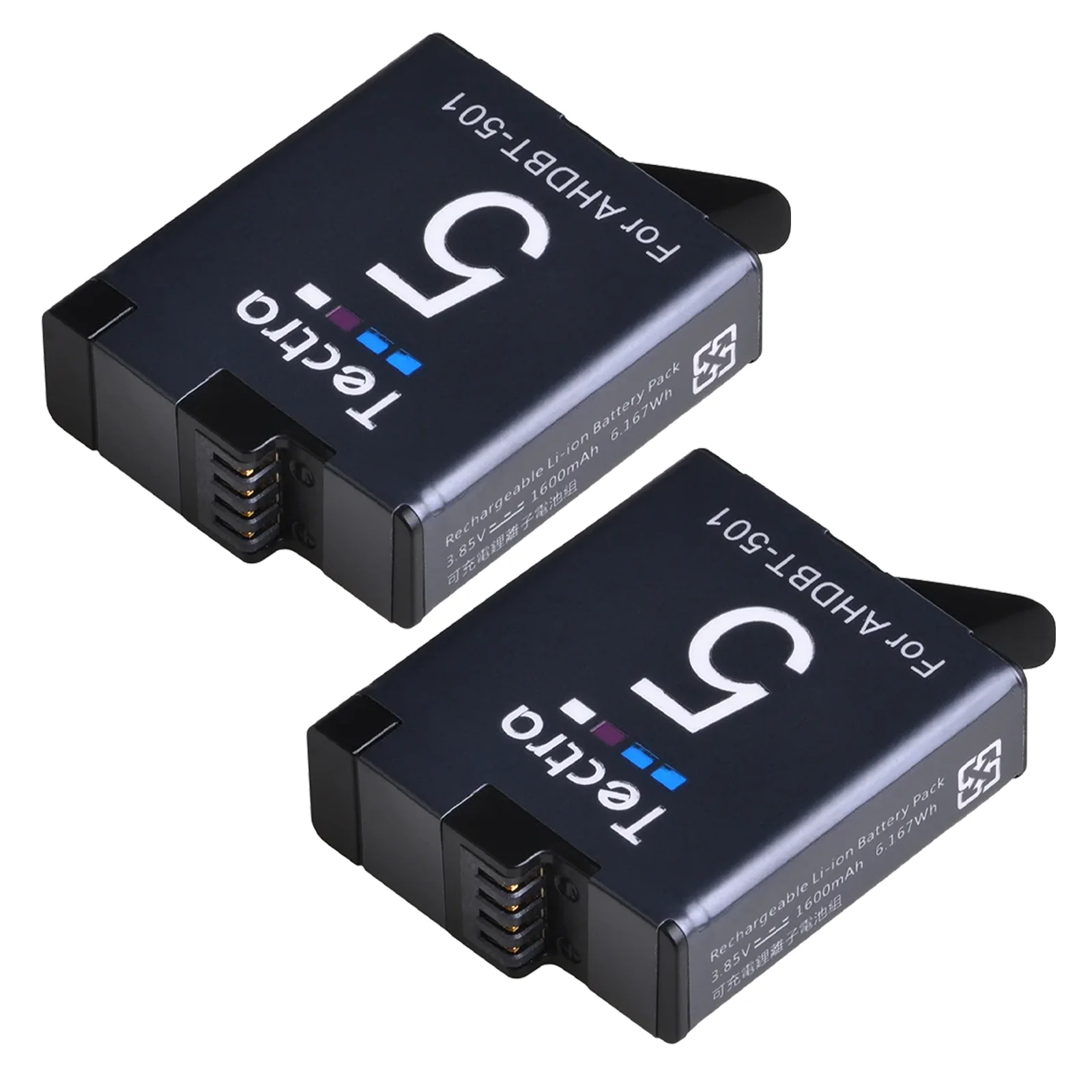 Batteria Agli Ioni Di Litio 1600Mah Ahdbt-501 Per Fotocamera Gopro Hero 5 Hero 6 Hero 7 Hero 8 Black Hero 2018