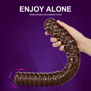 S/M/L Super Long Double Headed Dildo Collection Female Dragon Anal Whip Penis Realistic Dilldo Expander Lesbian Gay Sex Products 4