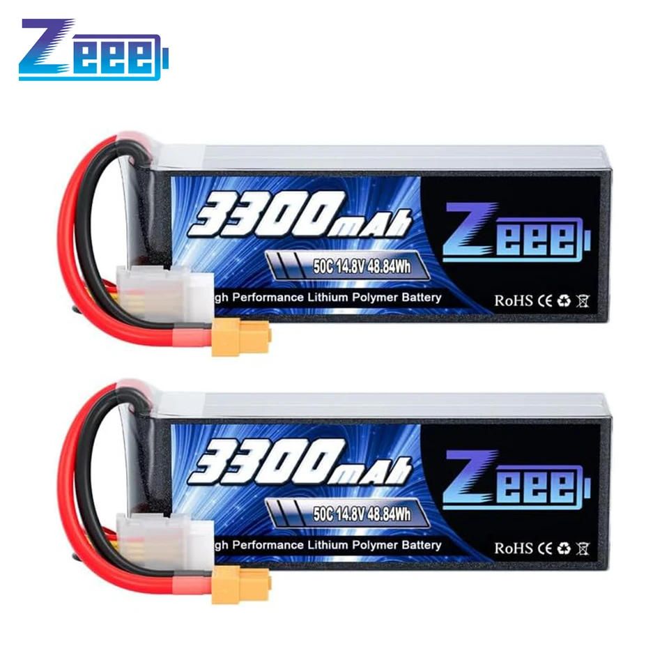 Zeee 4S 14.8V 3300mAh Lipo Battery XT60 Plug