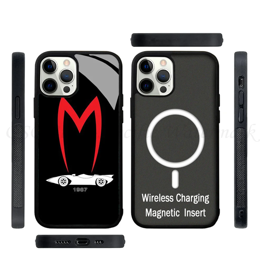 M-Mach 5 1967 скоростной гоночный чехол для телефона Сильный магнитный для IPhone 15 14 13 Pro Max 11 12 Mini Alex Mirror